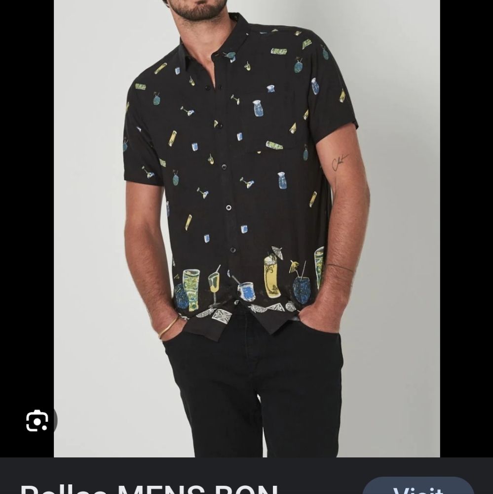 Rolla Bon Drinks On Me Shirt NWT